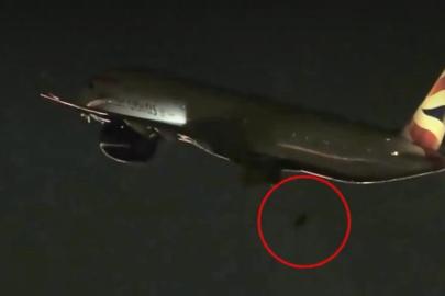 ABD’de yolcu uçağının tekerleği havada düştü