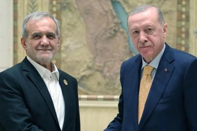 Cumhurbaşkanı Erdoğan, Mesud Pezeşkiyan ile görüştü