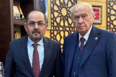 Devlet Bahçeli, Suriye eski Geçici Hükümeti Başkanı'nı kabul etti