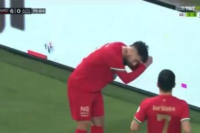 Amedsporlu futbolcu attığı golden sonra saç örme hareketi yaptı