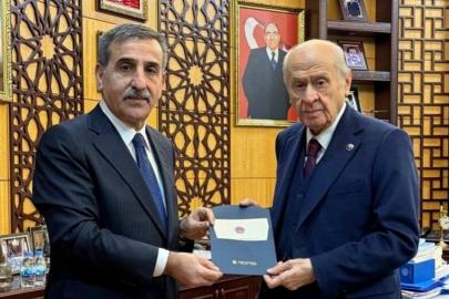 Devlet Bahçeli, Türkiye Kamu-Sen Genel Başkanı Önder Kahveci'yi kabul etti