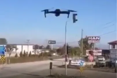 Düzce'de drone destekli trafik denetimleri sürüyor