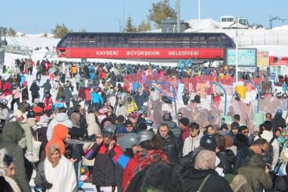Erciyes'e sömestir bereketi: 1,4 milyon turist ziyaret etti