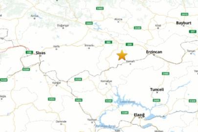 Erzincan'da 4.9 büyüklüğünde deprem