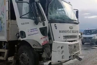 Belediye araçları çarpıştı: 7 yaralı