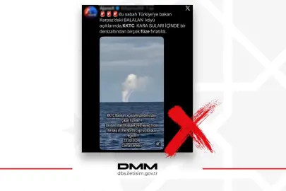 KKTC açıklarında füze iddiasına yalanlama!