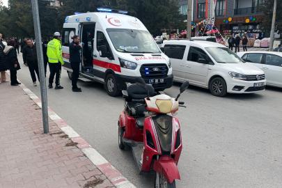 Motosiklet sürücüsü kazada yaralandı