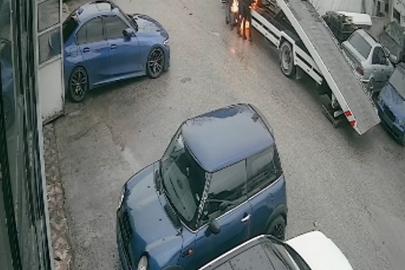 Değiştirilmek istenen akü alev aldı