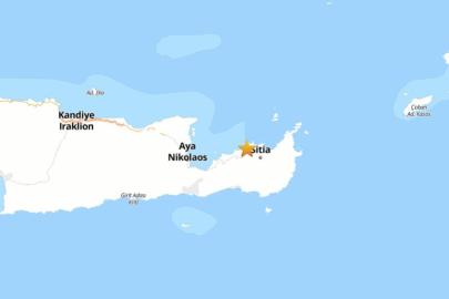 Girit Adası'nda 5.9 büyüklüğünde deprem