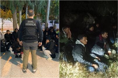 İzmir'de 41 düzensiz göçmen ile 1 göçmen kaçakçısı yakalandı