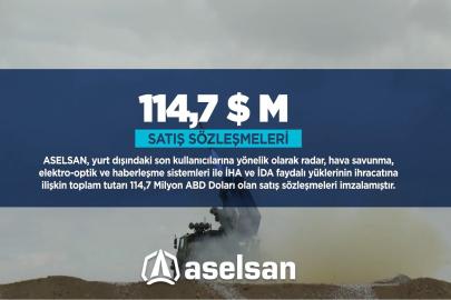 ASELSAN 114,7 milyon dolarlık ihracat anlaşmasına imza attı