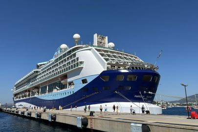 Bodrum'a denizden 1760 turist geldi