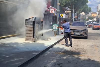 Elektrik panosu yandı