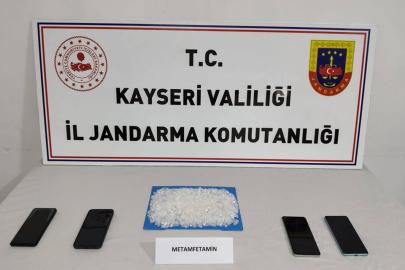 Kayseri'de 524 gram metamfetamin ele geçirildi