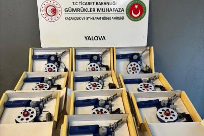 Yalova Ro-Ro Limanı'nda kaçak elektronik etiketleme makinesi ele geçirildi