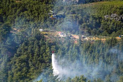 Alanya'daki orman yangını 2'nci gününde (2)