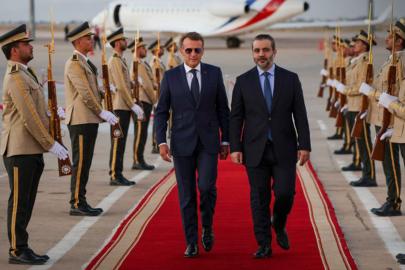 Fransa Cumhurbaşkanı Macron Şam'da