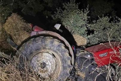 İzmir'de traktör kazası: Sürücü yolda hayatını kaybetti