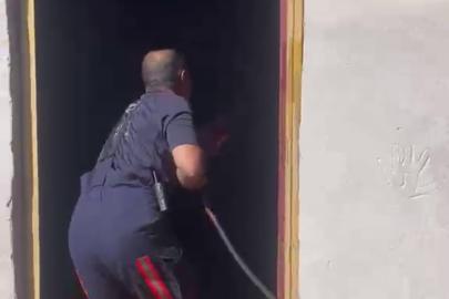Malatya'da saman deposunda yangın