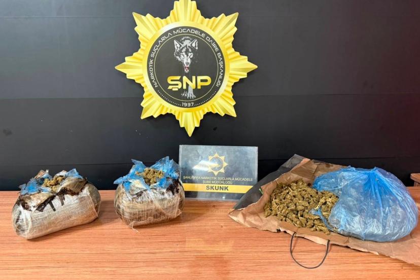 Şanlıurfa'da 3 kilo 650 gram esrar ele geçirildi: 3 gözaltı