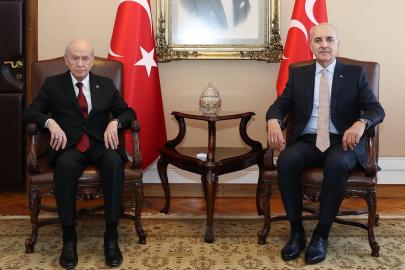TBMM Başkanı Kurtulmuş, Bahçeli'yi ziyaret etti
