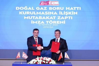 Türkiye ile KKTC arasında doğal gaz tedariki için mutabakat zaptı imzalandı
