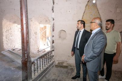 6 Şubat’ta hasar gören tarihi konak yeniden ayağa kaldırılıyor