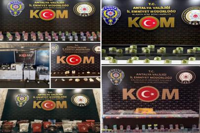 Antalya'da kaçakçılık operasyonlarında çok sayıda kaçak ürün ele geçirildi 