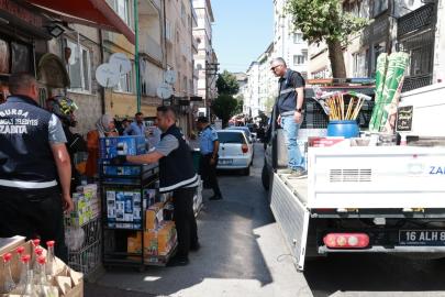 Bursa'da kaldırımları işgal eden işletmelere ceza