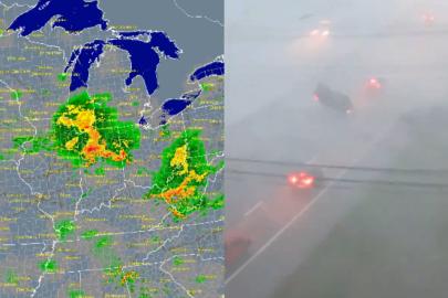 Chicago'da hayat felç oldu: Hortumlar ve fırtına geniş çaplı hasara yol açtı