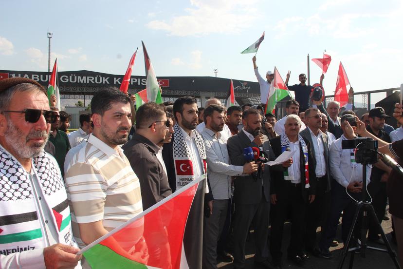 Filistin Konvoyunun Irak'ta bekletilmesine Şırnaklı STK'lardan tepki