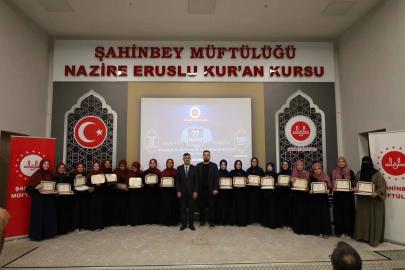 Gaziantep'te 77 hafız icazet belgesi aldı