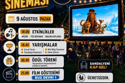 Hayatpark'ta açık hava sineması keyfi