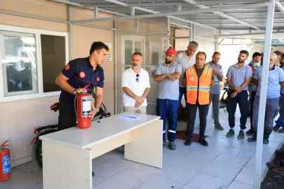 Kayseri Talas personeline yangın eğitimi
