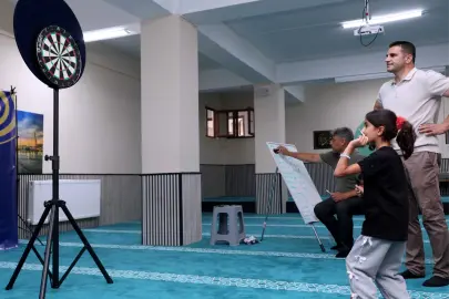 Konya Karatay'da Kur'an kurslarında dart turnuvası heyecanı
