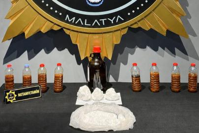 Malatya'da 4 kilo 875 gram metamfetamin ele geçirildi