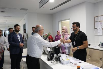 Müftü Topal'dan hastalara ziyaret