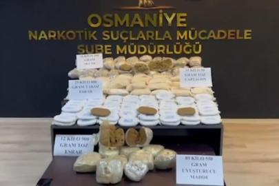 Osmaniye’de 89 kilo uyuşturucu ele geçirildi