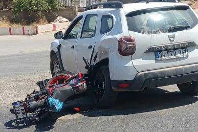 Siirt'te otomobil ile motosiklet çarpıştı: Bir yaralı