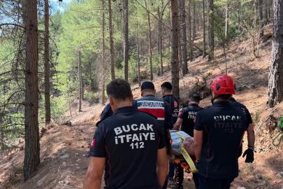 Sızgıla otu toplarken kayalıktan düşüp yaralandı