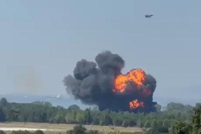 Yalova'da F-16 eğitim uçağı düştü