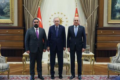 Cumhurbaşkanı Erdoğan, Irak Temsilciler Meclisi Başkanı Halbusi’yi kabul etti