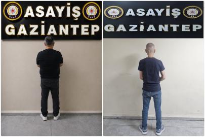 Gaziantep'te aranan 2 hükümlü gözaltına alındı