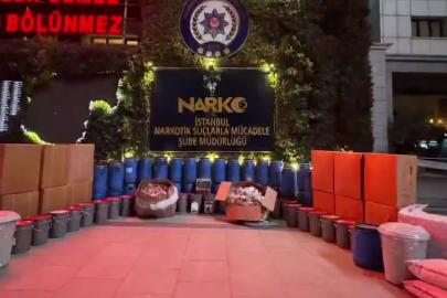 İstanbul’da uyuşturucu operasyonu: 840 kilo Pregabalin ve 800 bin sentetik hap ele geçirildi