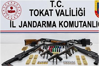 Tokat’ta silah kaçakçılığı operasyonunda 5 şüpheli yakalandı